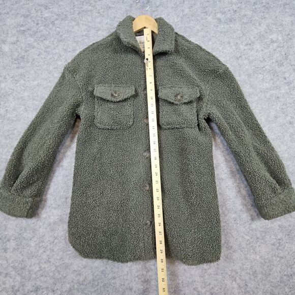 Bagatelle Collection Unisex‎ Green Sherpa Size XS Button Up Shirt 100% Polyester - Picture 9 of 12